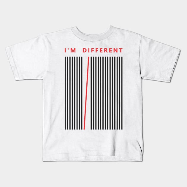 I'M DIFFERENT Kids T-Shirt by praisegates